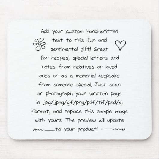 Aangepaste afhandeling muismat (Voorkant)