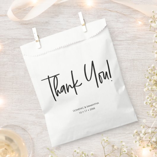 Aangepaste afkorting afbeelding Bedankt voor het a Bedankzakje (Geknipt)