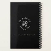 Aangepaste Afrikaanse Lion Moderne Waterverf Planner (Achterkant)