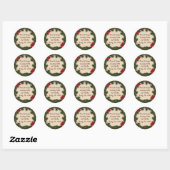 Aangepaste afsluiter ronde sticker (Vel)