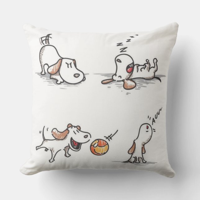 Aangepaste afspeeldog buitenkussen (Voorkant)