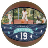 Aangepaste afspeelfoto en nummertoetsen basketbal (Voorkant)