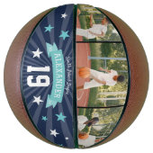 Aangepaste afspeelfoto en nummertoetsen basketbal (Verticaal)