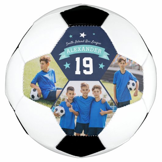 Aangepaste afspeelfoto en nummertoetsen voetbal (Voorkant)