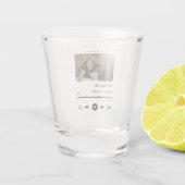 Aangepaste afspeellijst voor fotomuziek voor paren shot glas (Achterkant)