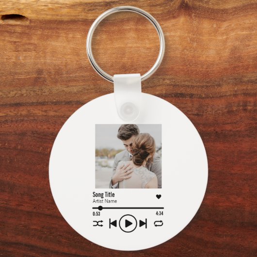 Aangepaste afspeellijst voor foto's op Pas getrouw Sleutelhanger (Voorkant)