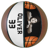 Aangepaste afspeelnaam en nummertoetsenbord foto basketbal (Verticaal)