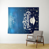 Aangepaste afstudeerfeest Decor 2025 Photo Booth Wandkleed (In Situ (horizontaal))