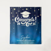 Aangepaste afstudeerfeest Decor 2025 Photo Booth Wandkleed (Voorkant)