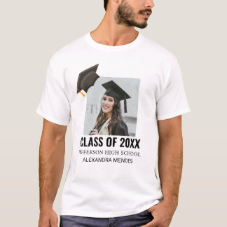 Aangepaste afstudeerfoto afgestudeerde trotse oude t-shirt