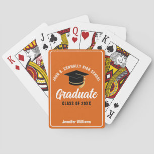 Aangepaste afstudeergeschenken voor afgestudeerden pokerkaarten