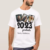 Aangepaste Afstuderen 3 fotocollage T-shirt (Voorkant)