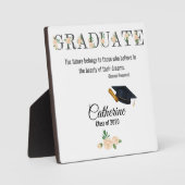 Aangepaste Afstuderen afdrukken - Afstuderen cadea Fotoplaat (Voorkant)