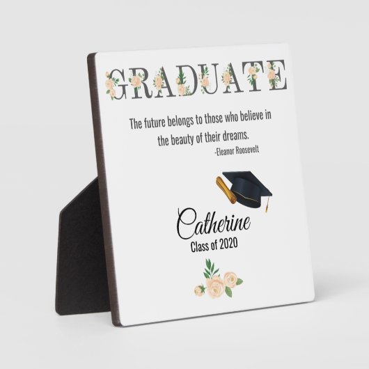 Aangepaste Afstuderen afdrukken - Afstuderen cadea Fotoplaat (Voorkant)