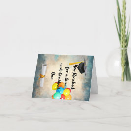 Aangepaste afstuderen bedankkaart