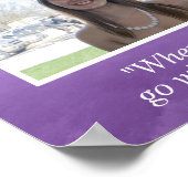 Aangepaste Afstuderen cadeaus, dan en nu Foto Poster (Hoek)