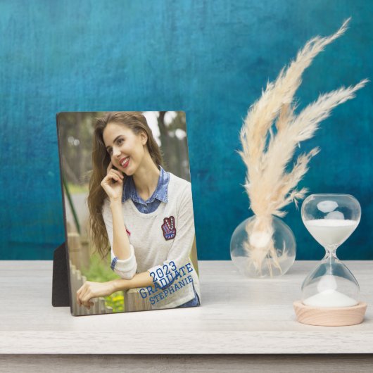 Aangepaste Afstuderen foto Fotoplaat (Zijkant)