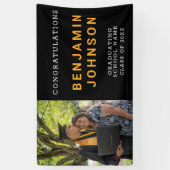 Aangepaste Afstuderen fotofeestdag Spandoek (Verticaal)