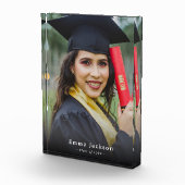 Aangepaste Afstuderen gepersonaliseerde naam & fot Fotoblokken (Rechts)