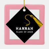 Aangepaste Afstuderen Keramisch Ornament (Achterkant)