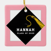 Aangepaste Afstuderen Keramisch Ornament (Voorkant)