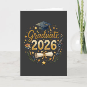 Aangepaste afstuderen Klas van 2026 Gepersonalisee Kaart
