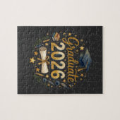 Aangepaste afstuderen Klas van 2026 Gepersonalisee Legpuzzel (Horizontaal)