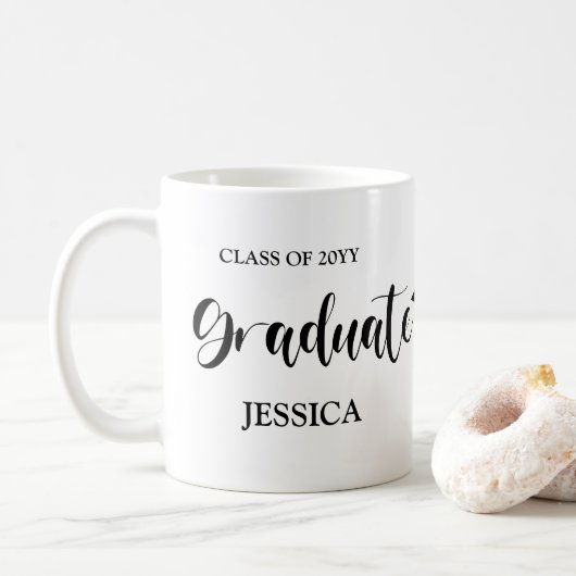 Aangepaste afstuderen koffiemok (Met donut)