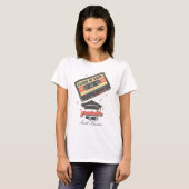 Aangepaste afstuderen  muziekcassette t-shirt (Voorkant volledig)