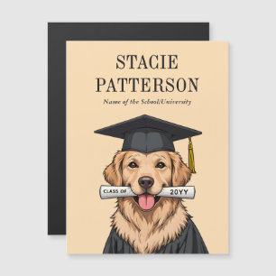 Aangepaste Afstuderen Schattigee Golden Retriever 