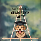 Aangepaste Afstuderen Schattigee Golden Retriever  Acryl Bord (Neutraal)