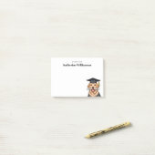 Aangepaste Afstuderen Schattigee Golden Retriever Post-it® Notes (Op bureau)