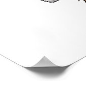 Aangepaste Afstuderen Schattigee Golden Retriever Poster (Hoek)