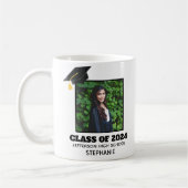 Aangepaste Afstuderen Senior Portrait Foto Keepsak Koffiemok (Links)