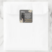 Aangepaste Afstuderen Vierkante Sticker (Tas)