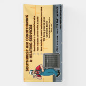Aangepaste airconditioning verwarming HVAC Groot Spandoek (Verticaal)