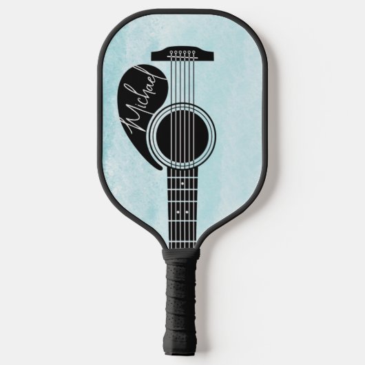 Aangepaste akoestische gitaar pickleball paddle (Achterkant)