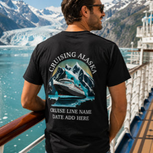 Aangepaste Alaska Cruise Scheeps Embarkatie T-shirt