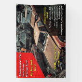 Aangepaste Algemene U Pic Em Auto Onderdelen Sloop Spandoek (Verticaal)