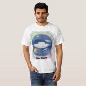 Aangepaste Alien Grey Spaceship T-shirt (Voorkant volledig)