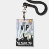 Aangepaste All Access-badge | Bat Mitzvah Badge (Voorzijde met lanyard)