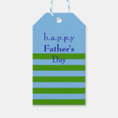 Aangepaste All-Occasion Gestreepte Lente Groen en  Cadeaulabel (Voorkant)