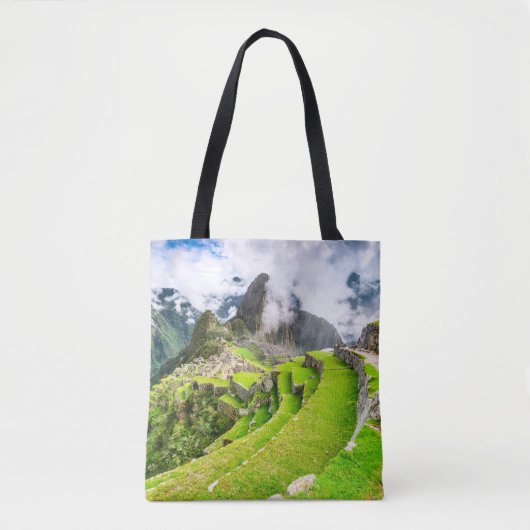 Aangepaste all-over-print Canvas tas Machu Picchu, (Voorkant)