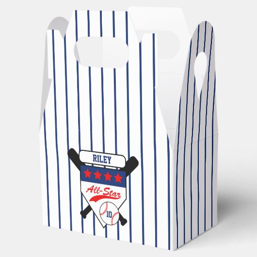 Aangepaste All-Star Honkbal Verjaardag Bedankdoosjes (Geopend)