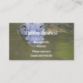Aangepaste Alligator Swamp Animal Wildlife Natuur Visitekaartje (Voorkant)