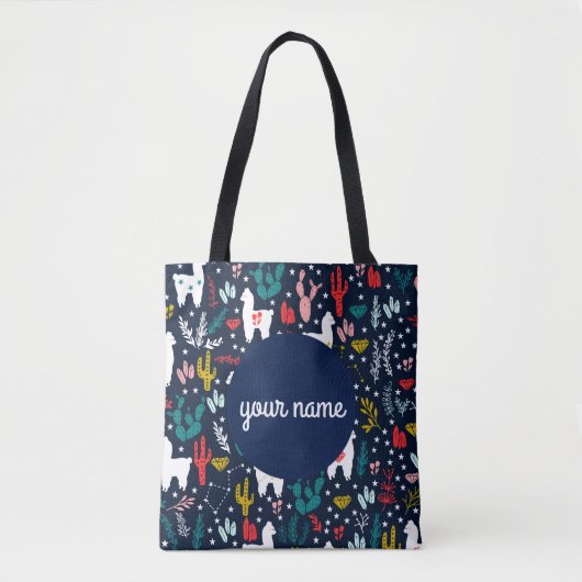 Aangepaste Alpaca-Canvas tas (Voorkant)