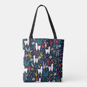 Aangepaste Alpaca-Canvas tas (Achterkant)