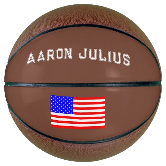Aangepaste American Flag Basketbal Sport Gift (Voorkant)