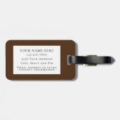 Aangepaste Amerikaanse Bison Yellowstone Wildlife  Bagagelabel (Achterkant horizontaal)