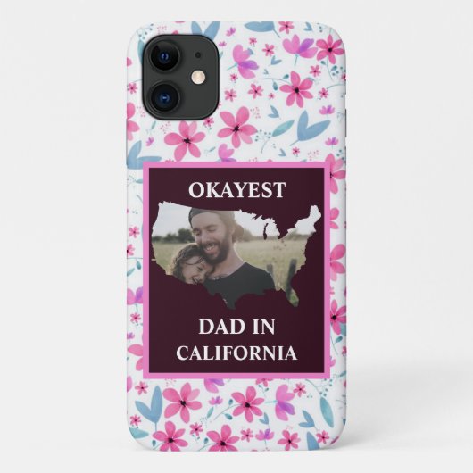 Aangepaste Amerikaanse foto Okayest dad Fathers da Case-Mate iPhone Case (Achterkant)